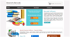 Desktop Screenshot of generatebarcode.com