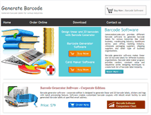 Tablet Screenshot of generatebarcode.com